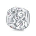 Real 925 Sterling Silver Music Note Cubic Zirconia CZ Bead Charm