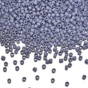 30g Miyuki Delica 11/0 Seed Beads, Opaque Matte Glazed Thistle DB2292