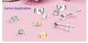 20pcs 925 Sterling Silver Small Butterfly Earring Backs, Earnut Replacement, 4.5x4mm, SS213