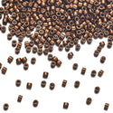 30g Miyuki Delica 11/0 Seed Beads Nickel-Plated Dyed Tarnished Copper DB461
