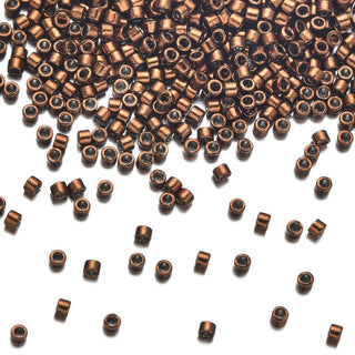 30g Miyuki Delica 11/0 Seed Beads Nickel-Plated Dyed Tarnished Copper DB461