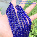 100pcs Creative Club Faceted Cube Crystal Glass Beads, Cobalt Blue, 8mm, Hole ID 1mm, CCC825