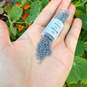 7.5g Miyuki Delica 11/0 Seed Beads, Opaque Glazed Smoke Luster DB268-1