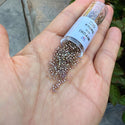 7.5g Miyuki Delica 11/0 Seed Beads, Moth-Lined Luster Crystal Clear DB2396