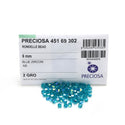 100pcs Preciosa Faceted Bicone Crystal Beads, Blue Zircon AB, Size Selections: 3mm/4mm/6mm