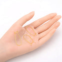 100pcs Earring Hooks Kidney Ear Wire, 18K Yellow Gold Plated Brass, Size Selections: 18mm/25mm/30mm/36mm/43mm/47mm