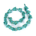 15 Inch Natural Turquoise Blue Howlite Gemstone Butterfly Beads, Center Drilled, 17x13mm, Hole ID 1mm, GR-G1