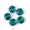 25pcs Adabele Austrian Faceted Flat Round Coin Crystal Beads #5052, Emerald Green, 8mm, Hole ID 1mm, SSMR824