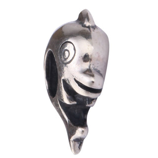 Real Solid Sterling Silver Happy Dolphin Charm Bead, Compatible with Pandora All Other Charm...