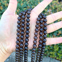 Natural Smoky Quartz Gemstone Round Beads, 15 Inch/1 Strand, Size Selections: 4mm/6mm/8mm/10mm