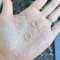 1 Pair Real 1/20 14K Gold Filled Round Circle Hoop Earrings, 12mm/0.47 Inch, Small, JW1-A1