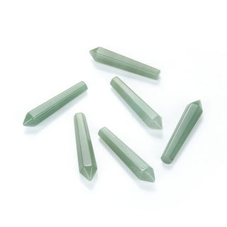 4pcs Natural Green Aventurine Gemstone Tower Wand, 52mm Loose Cut Stones, G3P-D10