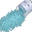 30g Miyuki Delica 11/0 Seed Beads Opaque Matte Rainbow Turquoise Blue DB878