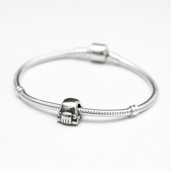1pc Solid 925 Sterling Silver Cute Car Charm I Love Car Bead, Compatible with Pandora All Other Charm Bracelet, EC150