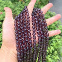 140pcs Creative Club Faceted Round Crystal Glass Beads, Amethyst, 8mm, Hole ID 1mm, CC2R827
