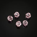24pcs Adabele Austrian Faceted Helix Spiral Irregular Crystal Beads #5020, Rosaline (Light Pink), 6mm, Hole ID 1mm, SSH-603