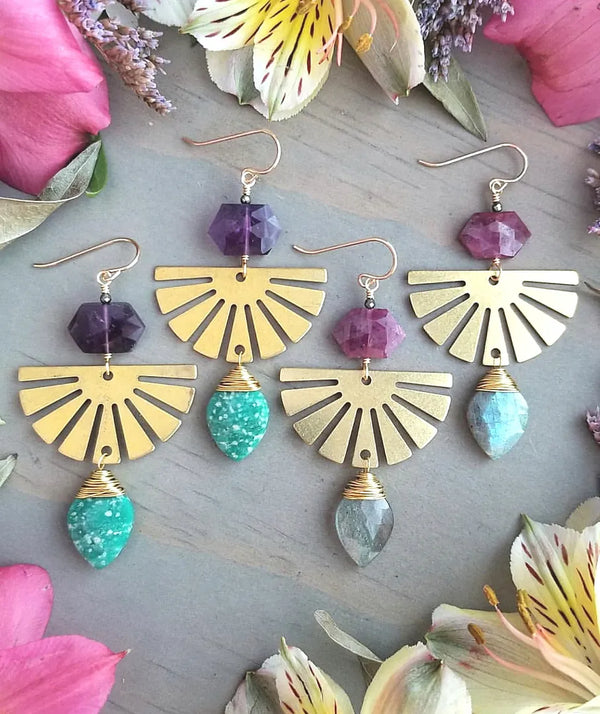 20pcs Raw Brass Half Round Semicircle Fan Connector, 2-Hole, 25mm, Unplated/Uncoated, CX-A39