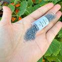 30g Miyuki Delica 11/0 Seed Beads, Opaque Glazed Smoke Luster DB268-1