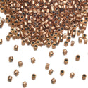 7.5g Miyuki Delica 11/0 Seed Bead Transparent Copper-Lined Pale Amber DB181