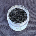 25g Miyuki Rocaille 15/0 Round Seed Beads Opaque Black RR-401