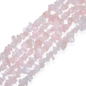Natural Rose Quartz Pink Crystal Gemstone Chip Beads, Free Form, 5mm-8mm, Hole ID 1mm, 1 Strand/31 Inch, GZ1-13