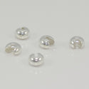 100pcs Crimp Bead Knot Covers, Crimp End Caps, Sterling Silver Plated Brass, Size Selection: 3mm/4mm/5mm/6mm