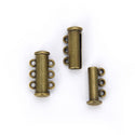10pcs 3-Strand Magnetic Lock Clasp Sets, Multiple Strands Layering Clasp, Antique Bronze Plated Brass, 20mm, CF229-3