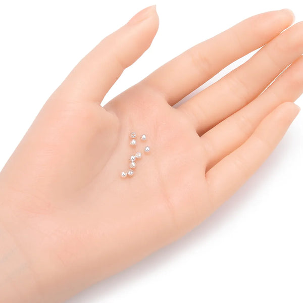 100pcs 925 Sterling Silver Seamless Round Spacer Beads, Small Tiny, Size Selections: 2mm/2.5mm/3mm/4mm