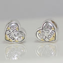 1pc Real 925 Sterling Silver Best Mom Golden Heart Charm, Compatible with Pandora All Other Charm Bracelet, EC4-B11