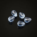 24pcs Adabele Austrian Faceted Teardrop Crystal Beads #5500, Light Sapphire Blue, 8mm x 6mm, Hole ID 1mm, SST-814