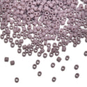 30g Miyuki Delica 11/0 Seed Beads, Opaque Matte Mauve (Lilac) DB758