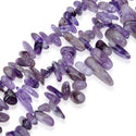 Natural Purple Amethyst Crystal Gemstone Stick Point Beads, Irregular, 7mm-23mm Long, Hole ID 1mm 1 Strand/15 Inch, GZ5-13