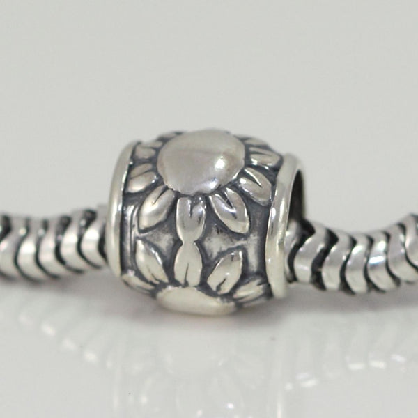 1pc Solid 925 Sterling Silver Sunshine Charm Eternal Sun Bead Charm, Compatible with Pandora All Other Charm Bracelet, EC209