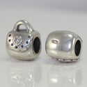 1pc Solid 925 Sterling Silver I Love Fashion Cute Purse Bead Hangbag Charm, Compatible with Pandora All Other Charm Bracelet, EC190