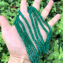 200pcs Creative Club Faceted Flat Bicone Rondelle Crystal Glass Beads #5305, Emerald Green, 6x4mm Small, Hole ID 1mm, CC3R624