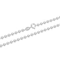 1pc 925 Sterling Silver Ball Link Chain Necklace, Tarnish Resistant Rhodium Plated, 4mm, Large Thick, Length Selections: 16 inch/18 inch