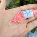 7.5g Miyuki Delica 11/0 Seed Beads, Duracoat Opaque Dyed Dark Salmon DB2112
