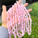 Natural Rose Quartz Pink Crystal Gemstone Chip Beads, Free Form, 5mm-8mm, Hole ID 1mm, 1 Strand/31 Inch, GZ1-13