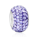 1pc 925 Sterling Silver June Birthstone Bead Charm, 12.5x7.5mm, Hole ID 4.8mm, Fit Pandora All Other Bracelets, EC684-6
