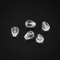 24pcs Adabele Austrian Faceted Teardrop Crystal Beads #5500, Crystal Clear, 8mm x 6mm, Hole ID 1mm, SST-801