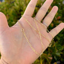 1pc 1/20 14K Gold Filled Paperclip Cable Link Chain Necklace, 2.5mm Width, Non Tarnish, Length Selections: 16 inch/18 inch