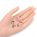 50pcs Leverback Earring Hooks, Open Jump Ring, Antique Bronze Plated Brass, Size Selections: 15mm/17mm