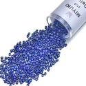 7.5g Miyuki Delica 11/0 Seed Beads, Opaque Rainbow Cobalt Luster DB216