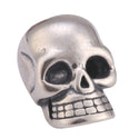 Solid 925 Sterling Silver Skull Head Fearless Bead Charm