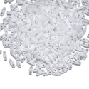 10g Miyuki Quarter Tila Seed Beads 5x1.2mm, Opaque White (QTL-402)