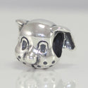 1pc Cute Real Solid Sterling Silver I Love Dog Charm Bead, Compatible with Pandora All Other Charm Bracelets, EC159