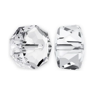 25pcs Adabele Austrian Faceted Donut Rondelle Crystal Beads #5045, Crystal Clear, 8mm x 5mm, Hole ID 1.2mm, SSO-801