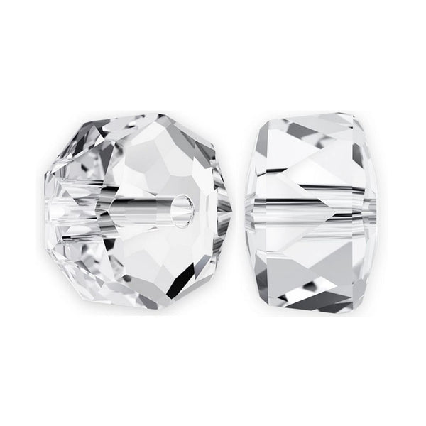 25pcs Adabele Austrian Faceted Donut Rondelle Crystal Beads #5045, Crystal Clear, 8mm x 5mm, Hole ID 1.2mm, SSO-801