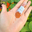 7.5g Miyuki Delica 11/0 Seed Beads, Opaque Matte Glazed Persimmon DB2287