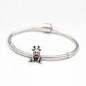 1pc Real Solid Sterling Silver Elk Deer Charm Bead, Compatible with Pandora All Other Charm Bracelets, EC670